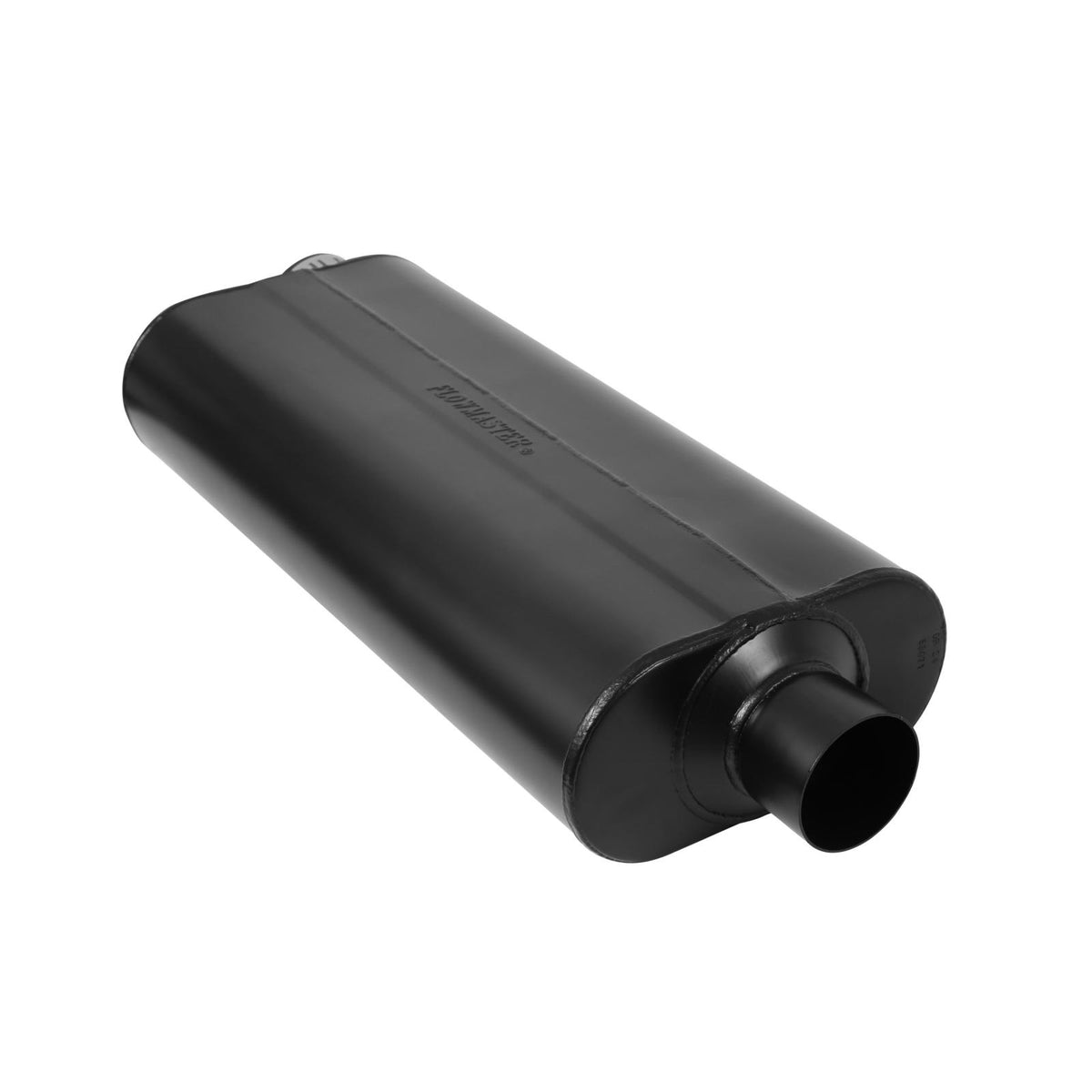 70 Series Chambered Muffler 70 Series 3.00 Offset In 3.00 Center Out Mild Sound Flowmaster