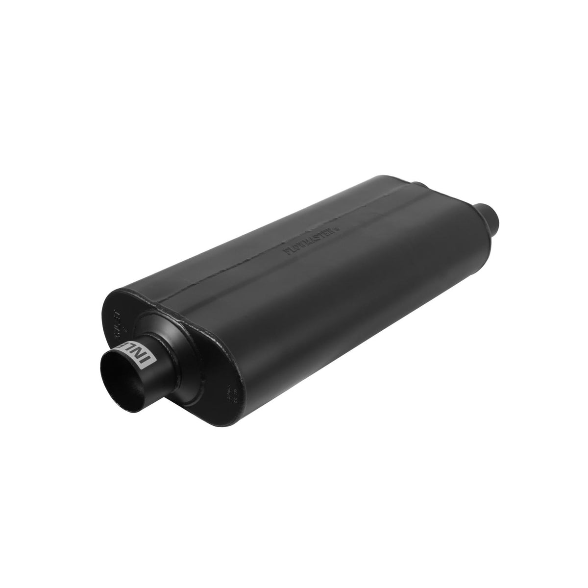 70 Series Chambered Muffler 70 Series 3.00 Center In 2.25 Dual Out Mild Sound Flowmaster