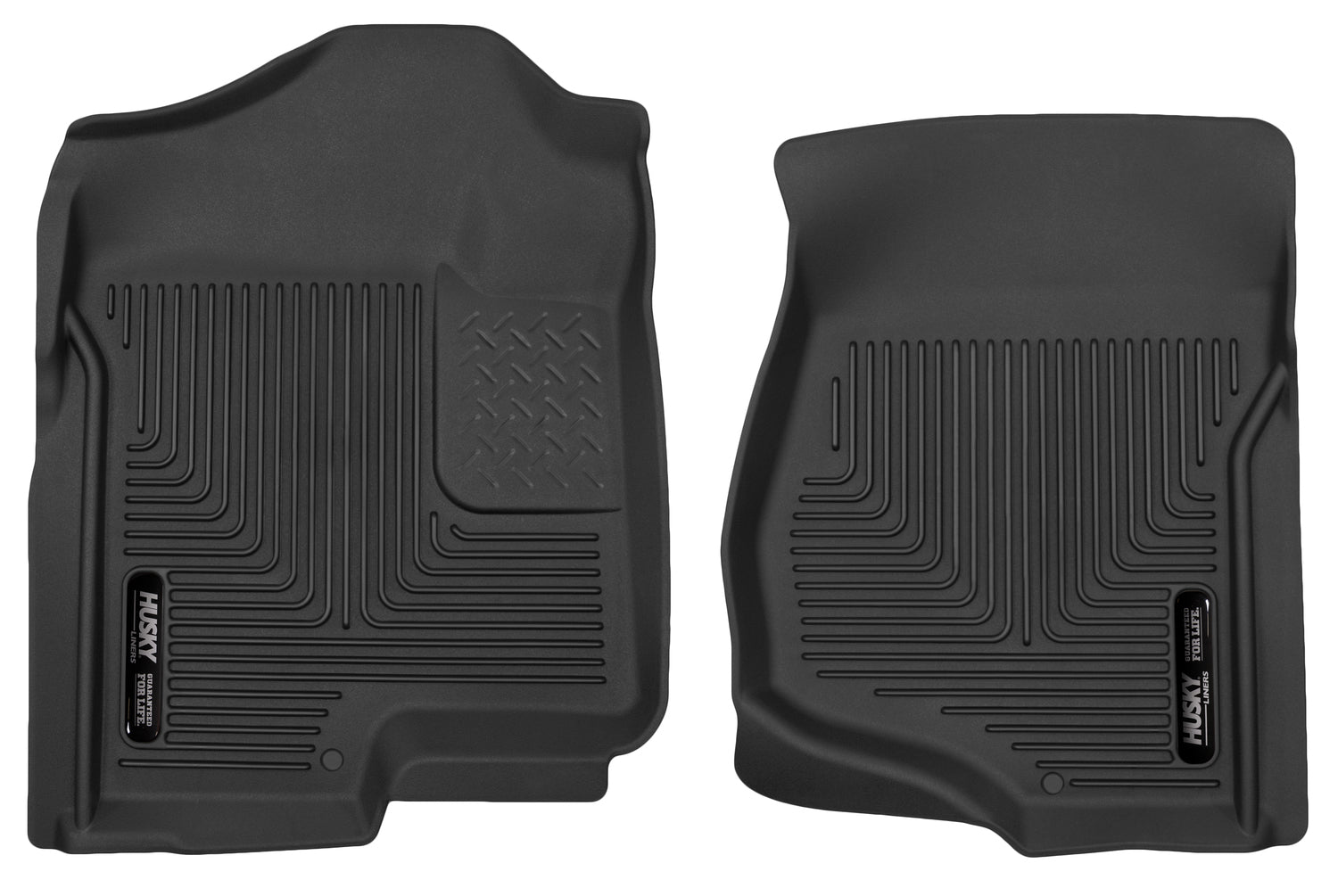 X-act Contour Front Floor Liners For 2007-2014 Escalade ESV/EXT, Avalanche, Silverado/Sierra 1500/2500 HD/3500 HD, Suburban 1500/2500 Husky Liners