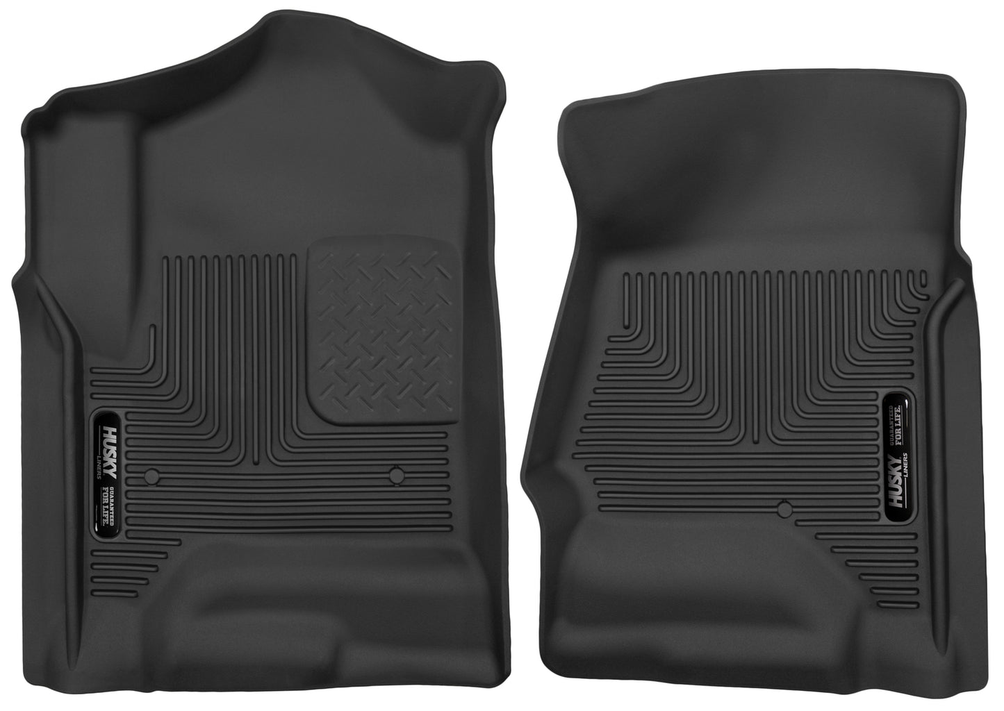 X-act Contour Front Floor Liners For 2014-2020 Silverado 1500/1500 LD/2500 HD/3500 HD, Sierra 1500/1500 Limited/2500 HD/3500 HD, Escalade ESV, Suburban, Tahoe, Yukon XL Husky Liners