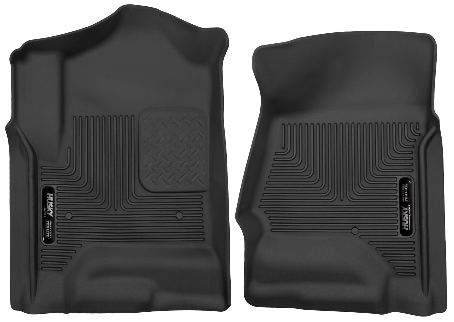 X-act Contour Front Floor Liners For 2014-2020 Silverado 1500/1500 LD/2500 HD/3500 HD, Sierra 1500/1500 Limited/2500 HD/3500 HD, Escalade ESV, Suburban, Tahoe, Yukon XL Husky Liners