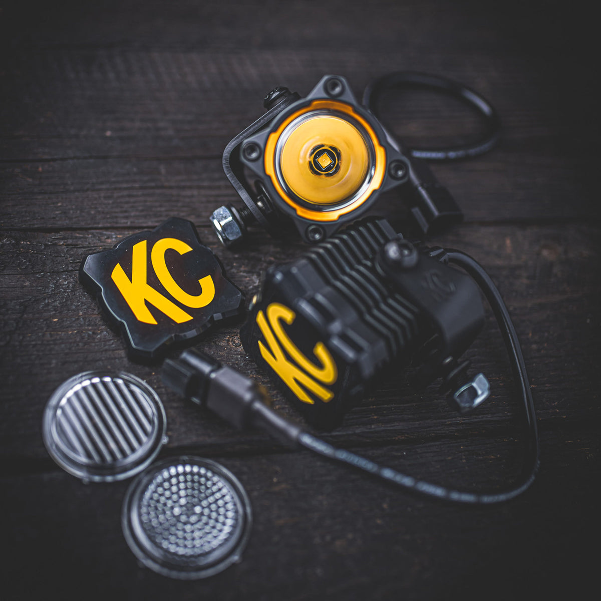 Head Light Cover Flex Era 1 Black Each KC HiLiTES