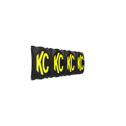 Head Light Cover Flex Era Bar 10 Inch Black/Yellow Each KC HiLiTES