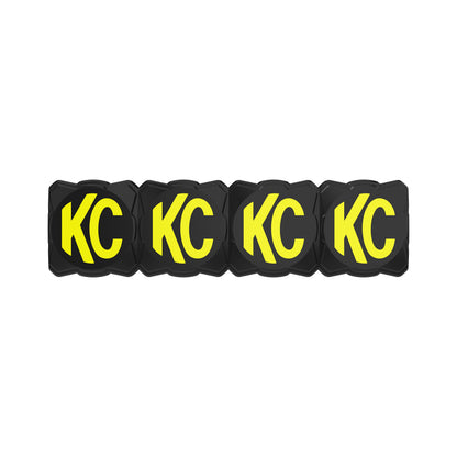 Head Light Cover Flex Era Bar 10 Inch Black/Yellow Each KC HiLiTES