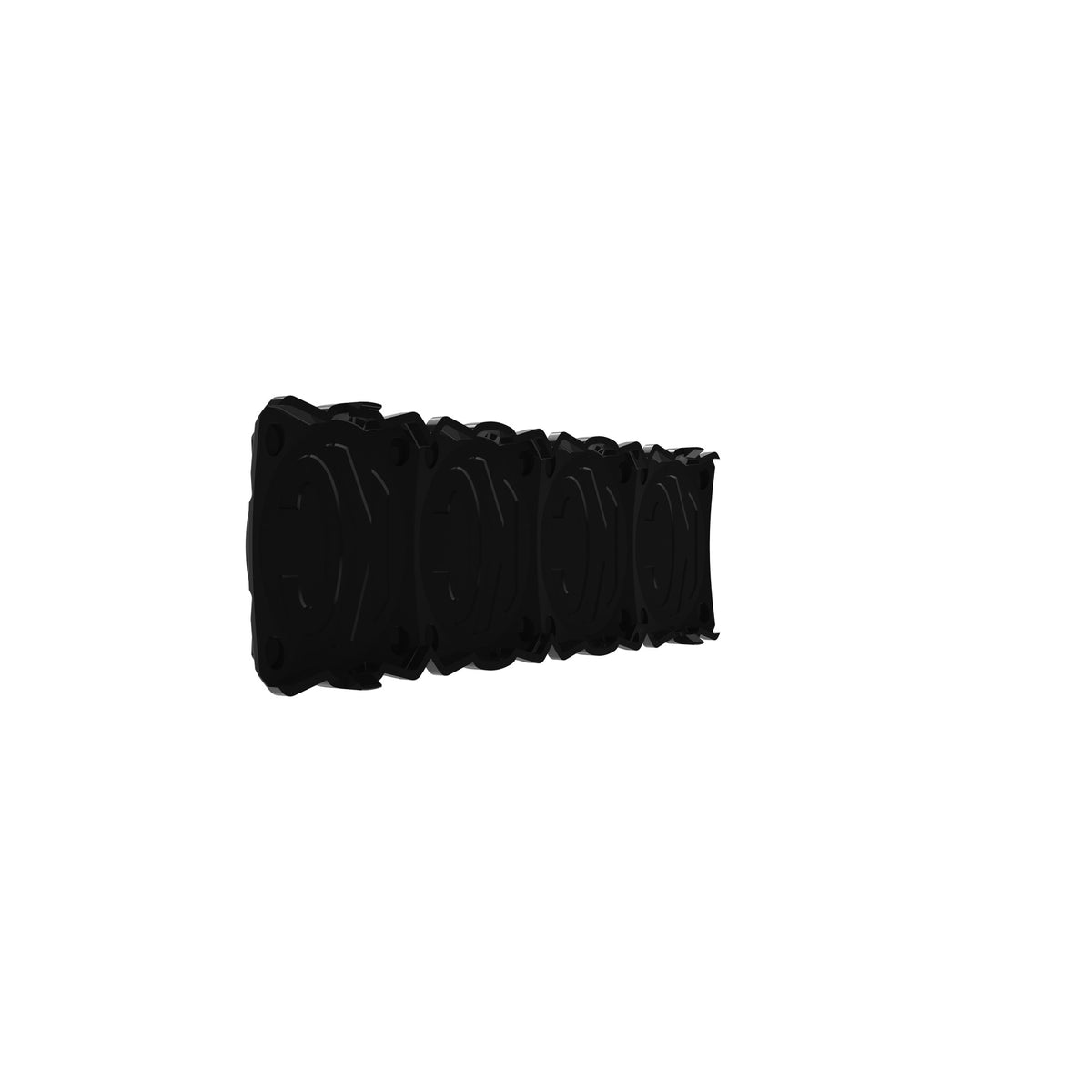 Head Light Cover Flex Era Bar 10 Inch Black/Yellow Each KC HiLiTES