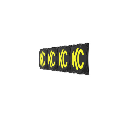 Head Light Cover Flex Era Bar 10 Inch Black/Yellow Each KC HiLiTES