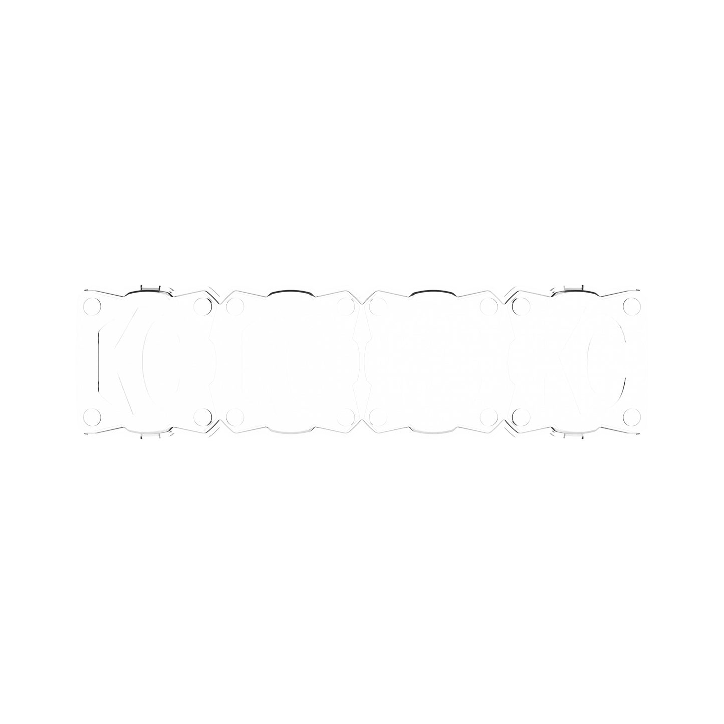 Head Light Cover Shield Flex Era Bar 10 Inch Each KC HiLiTES