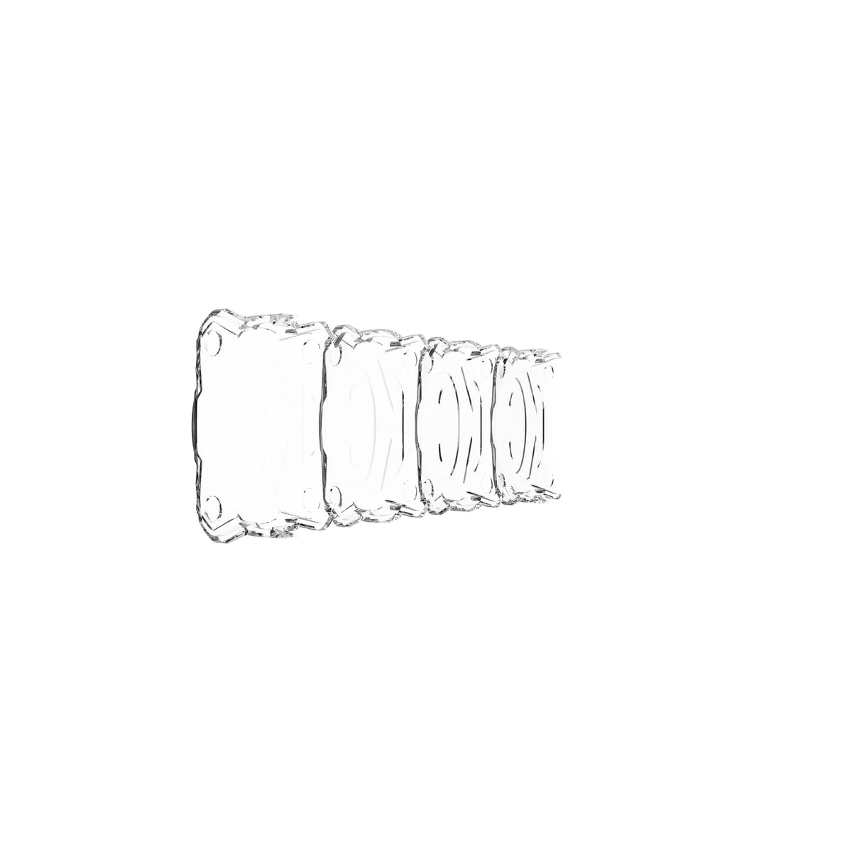Head Light Cover Shield Flex Era Bar 10 Inch Each KC HiLiTES