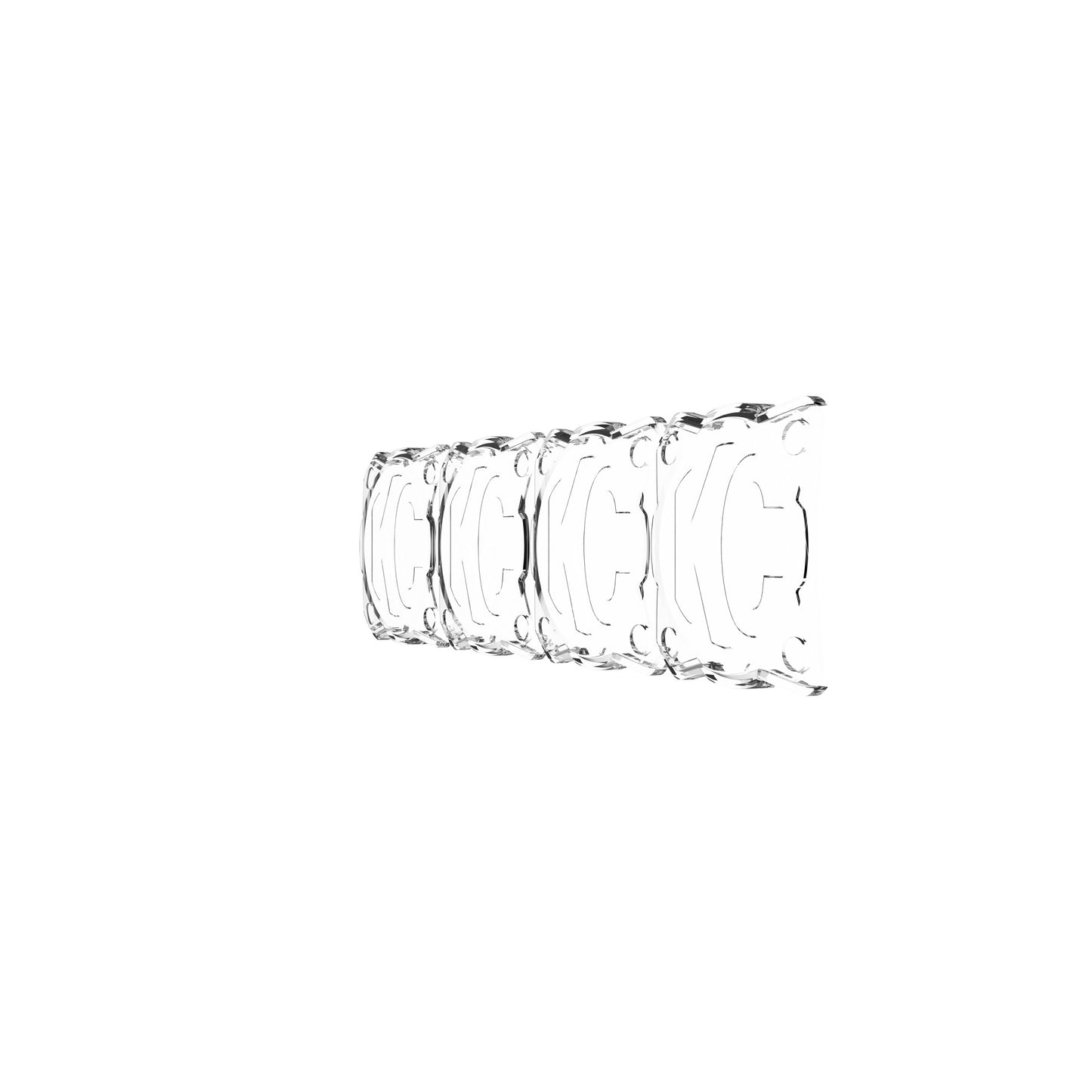 Head Light Cover Shield Flex Era Bar 10 Inch Each KC HiLiTES