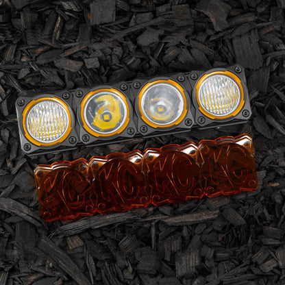 Head Light Cover Shield Flex Era Bar 10 Inch Each KC HiLiTES