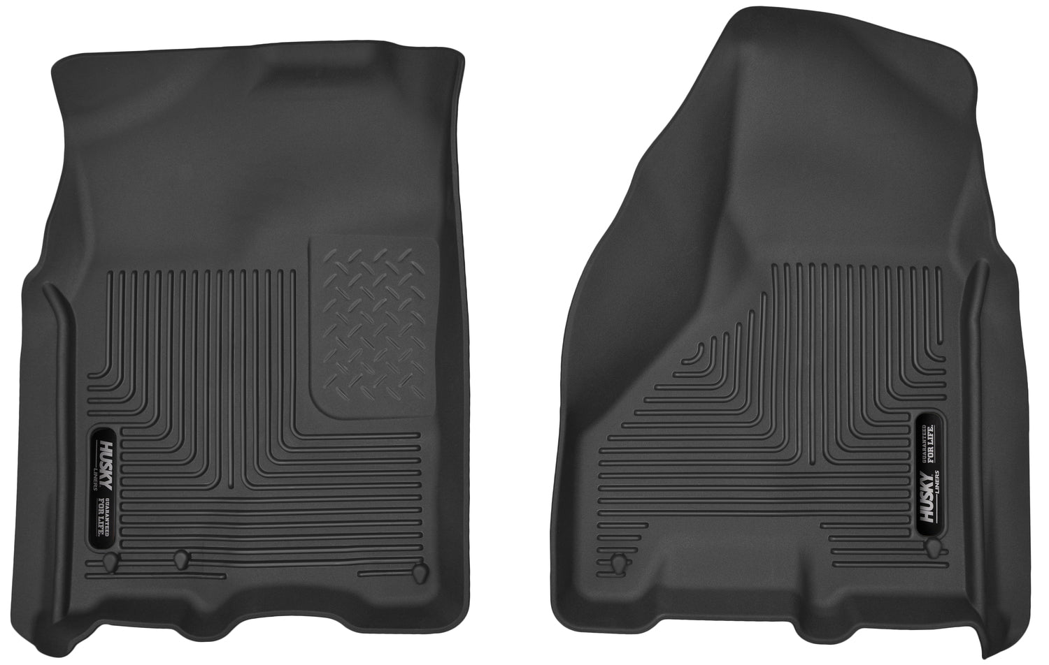 X-act Contour Front Floor Liners For 2009-2024 Ram 1500/2500/3500, 1500 Classic, 2500, 3500 Husky Liners