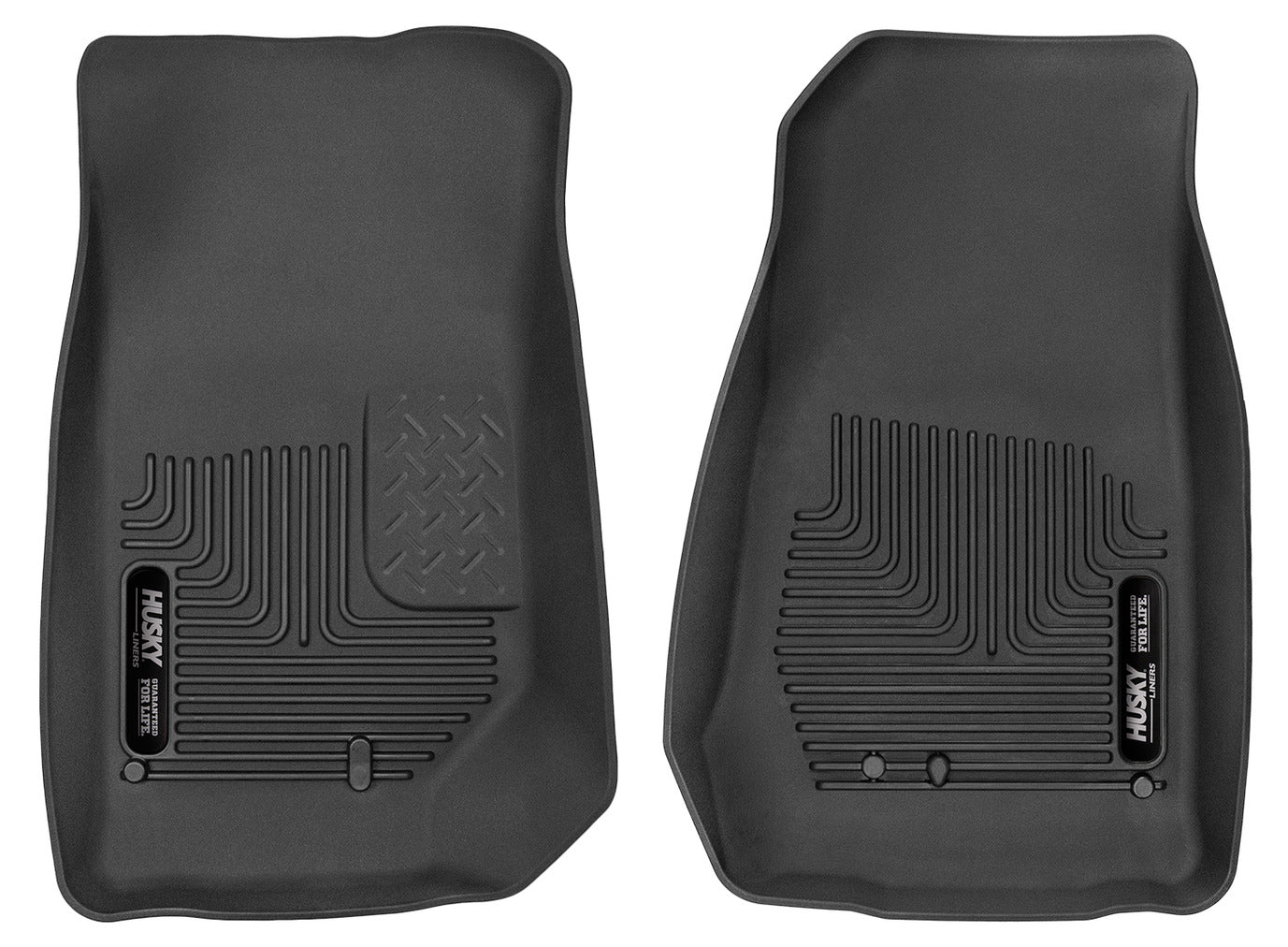 X-act Contour Front Floor Liners For 2007-201 Jeep Wrangler JK 2/4Door Husky Liners