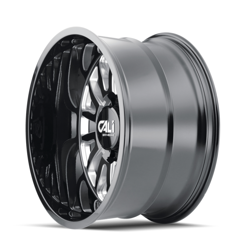 Cali Off-Road 9110 Summit 22x10 / 8x165.1 BP / 0mm Offset / 125.2mm Hub Gloss Black Milled Wheel