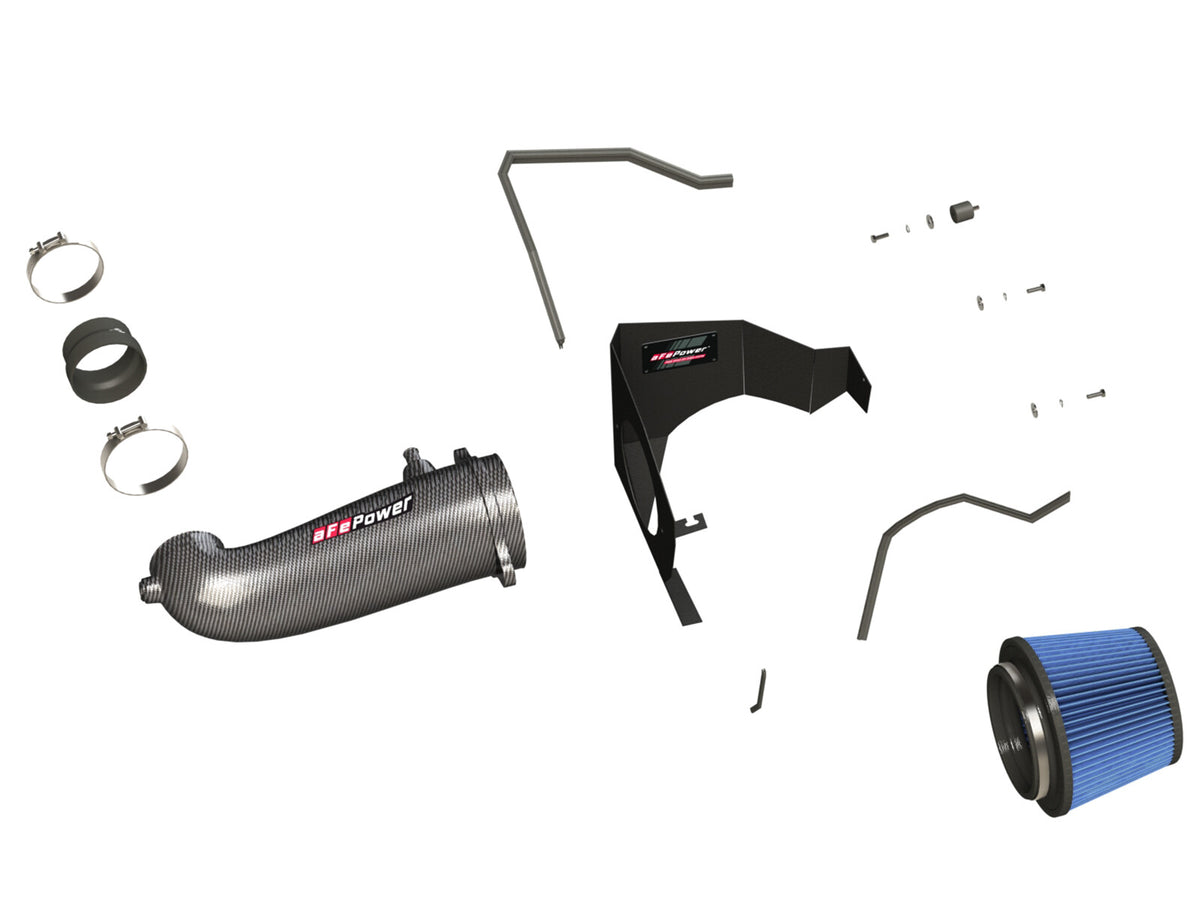 Track Series Carbon Fiber Intake System w/ Pro 5R Filter Dodge Challenger/Charger/Chrysler 300C 11-23 V8-5.7L Hemi aFe Power