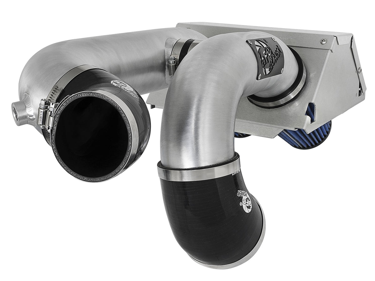 Rapid Induction Cold Air Intake System w/ Pro 5R Filter Brushed Ford F-150/Raptor 17-20 V6-3.5L (tt)/Expedition 18-21 V6-3.5L (tt) aFe Power