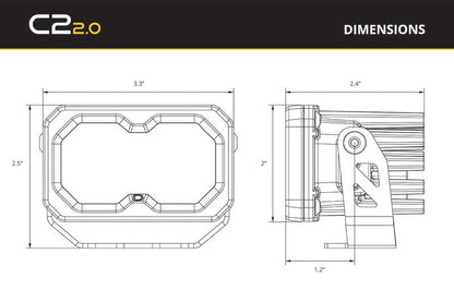 Diode Dynamics Stage Series 2 In Roll Bar Reverse Light Kit SSC2 Pro (Pair)