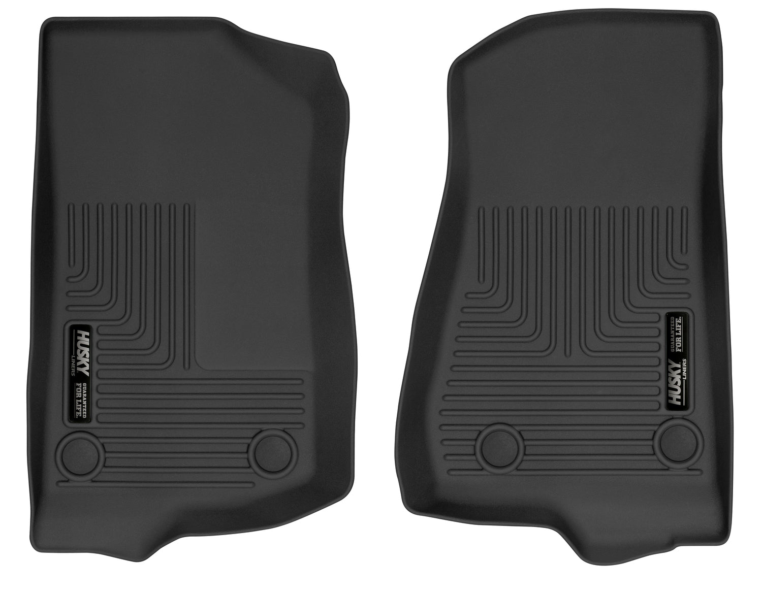 X-act Contour Front Floor Liners For 2018-2024 Jeep Wrangler JL 2020-2025 Jeep Gladiator Husky Liners