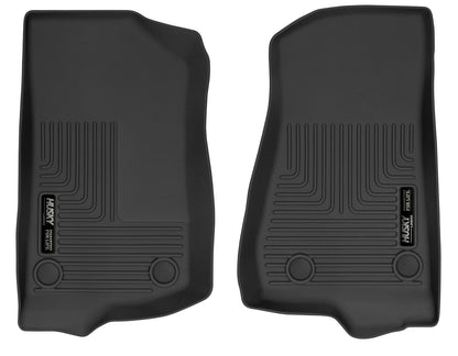 X-act Contour Front Floor Liners For 2018-2024 Jeep Wrangler JL 2020-2025 Jeep Gladiator Husky Liners