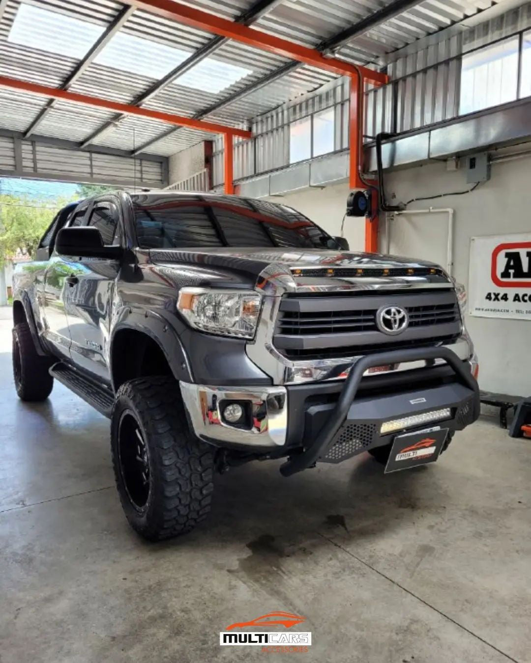 RC4 LR with Mounting Brackets Textured Black 2014-2021 Toyota Tundra Go Rhino