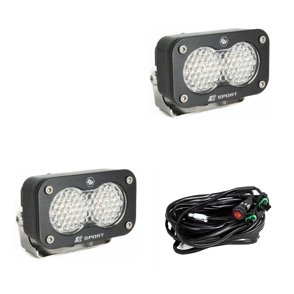 LED Work Light Clear Lens Pair S2 Sport Baja Designs