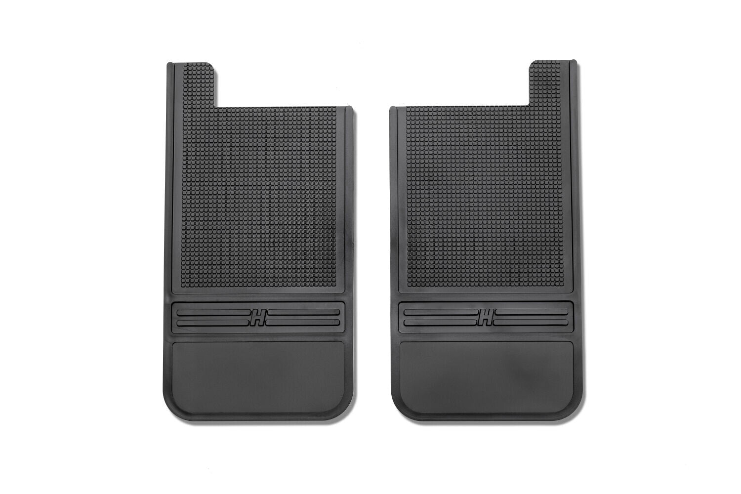 MudDog Mud Flaps Rubber Rear Mud Flaps 12 Inch w/o Weight Black 73-24 Dodge / Ford / Toyota Husky Liners
