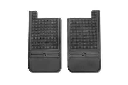 MudDog Mud Flaps Rubber Rear Mud Flaps 12 Inch w/o Weight Black 73-24 Dodge / Ford / Toyota Husky Liners