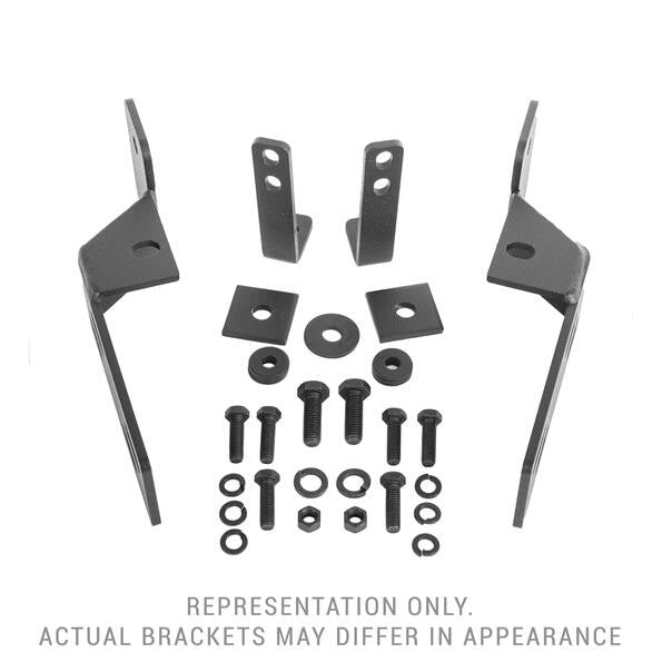 RC2 & RC2 LR Bull Bar Mounting Bracket Kit Only Textured Black 2016-2023 Toyota Tacoma Go Rhino