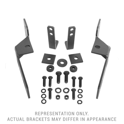 RC2 & RC2 LR Bull Bar Mounting Bracket Kit Only Textured Black 2019-2024 Ram 1500 Go Rhino