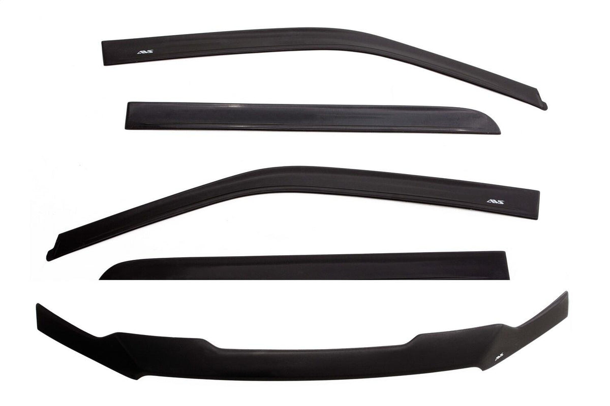 Ventvisor/Bug Shield Combo for 2009-2023 Ram 1500/Dodge Ram 1500 Matte Black Finish AVS