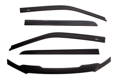 Ventvisor/Bug Shield Combo for 2009-2023 Ram 1500/Dodge Ram 1500 Matte Black Finish AVS