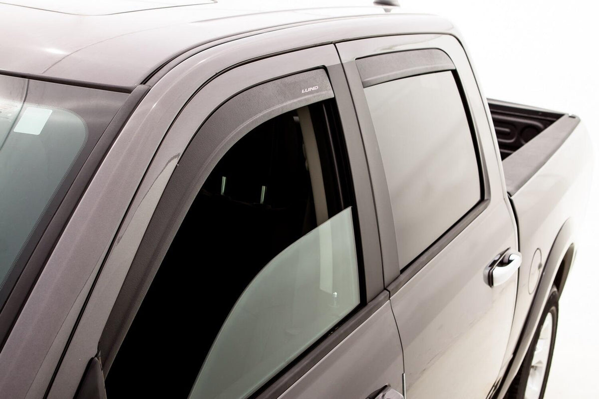 Ventvisor/Bug Shield Combo for 2009-2023 Ram 1500/Dodge Ram 1500 Matte Black Finish AVS