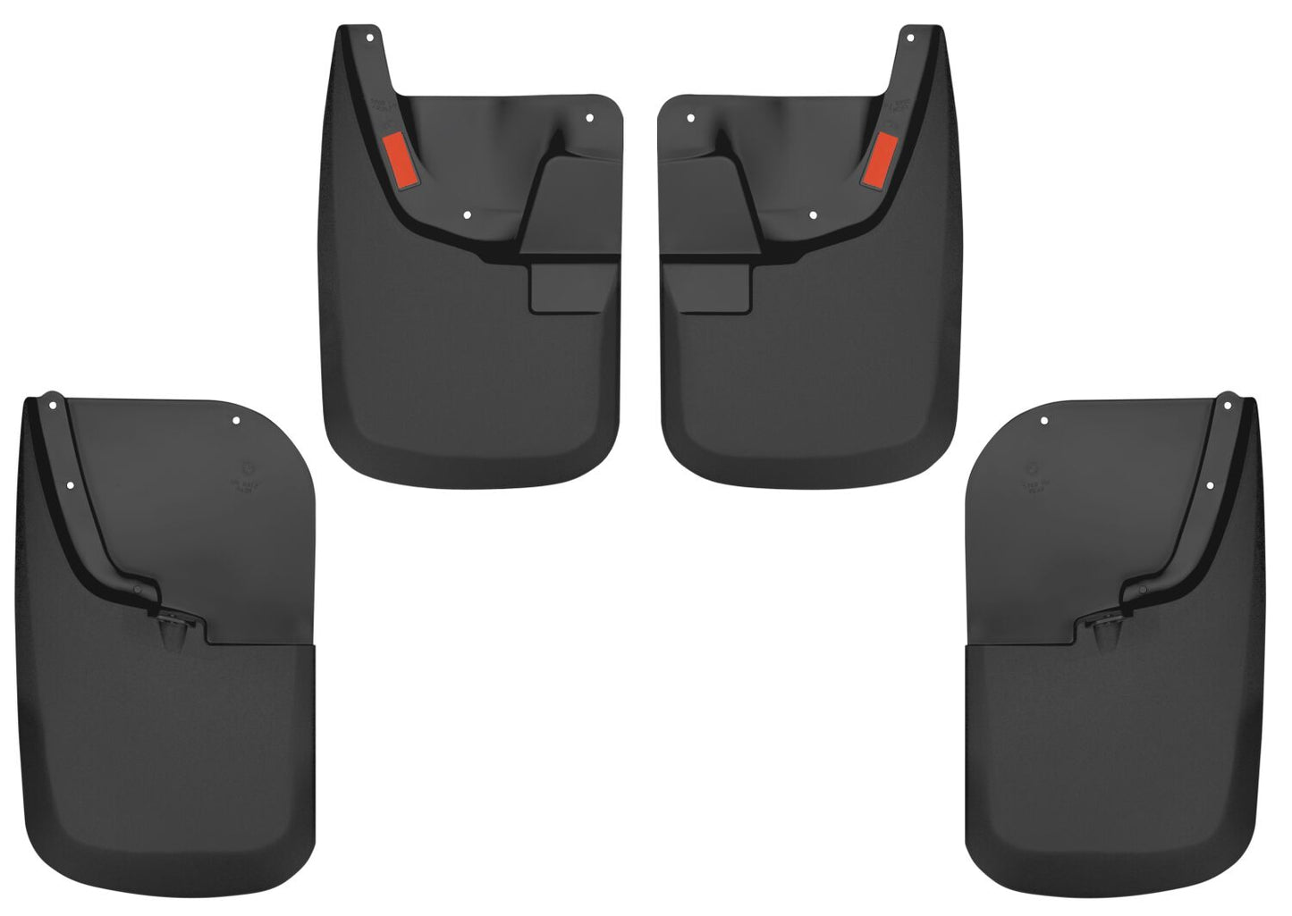 Custom Mud Guards Front and Rear Mud Guard Set For 2011-2016 F-250/F-350 Super Duty Husky Liners