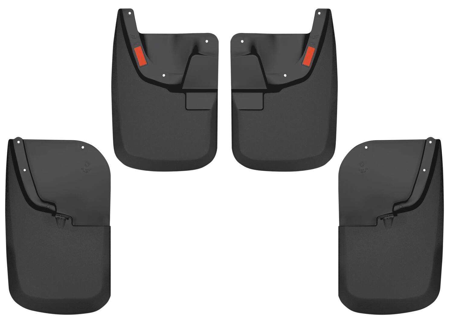 Custom Mud Guards Front and Rear Mud Guard Set For 2011-2016 F-250/F-350 Super Duty Husky Liners
