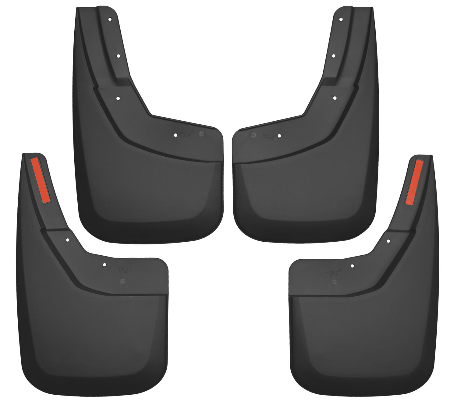 Custom Mud Guards Front and Rear Mud Guard Set For 2014-2019 Silverado 1500/1500 LD/2500 HD/3500 HD Husky Liners