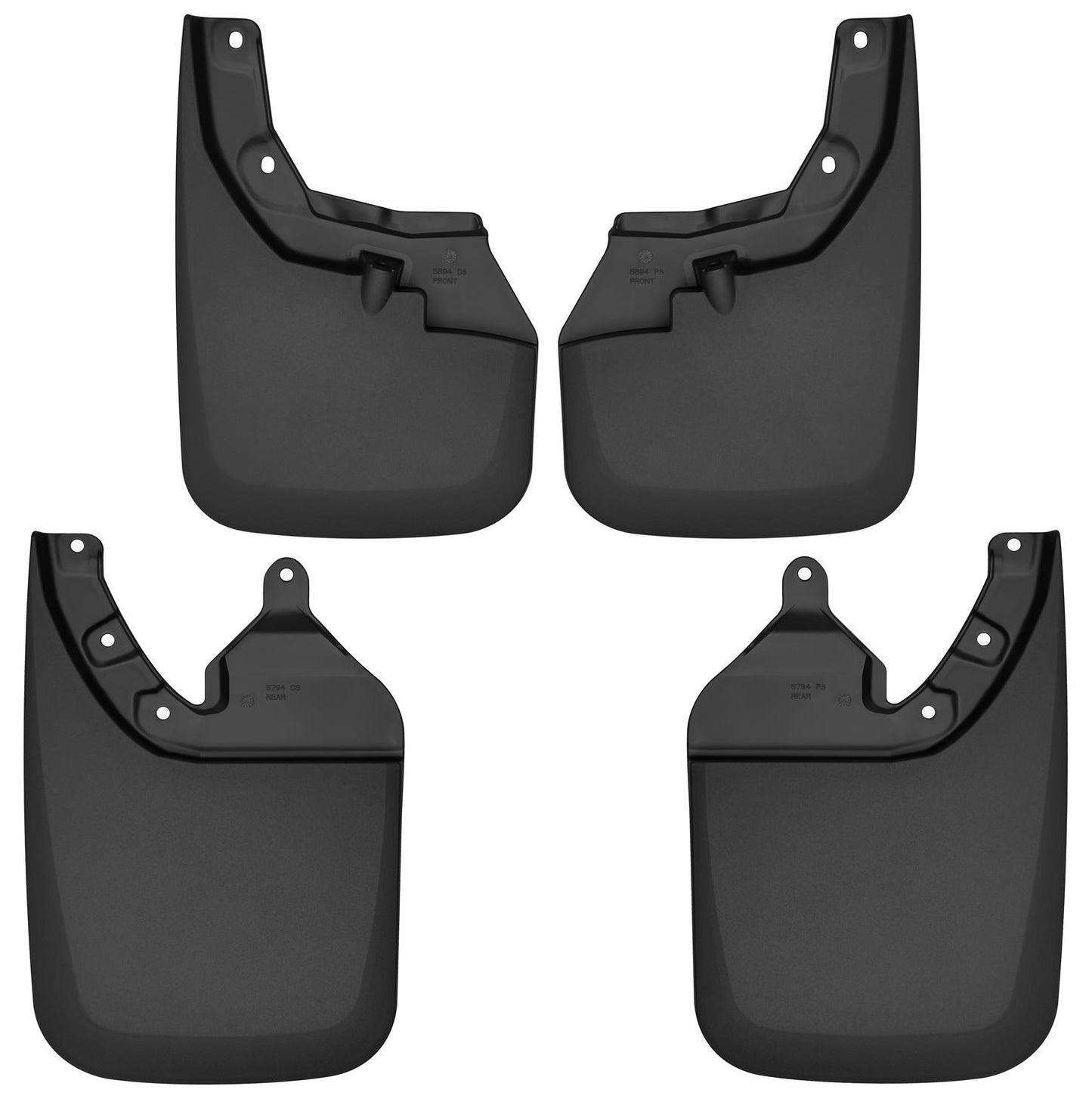 Custom Mud Guards Front and Rear Mud Guard Set For 2016-2023 Tacoma Husky Liners
