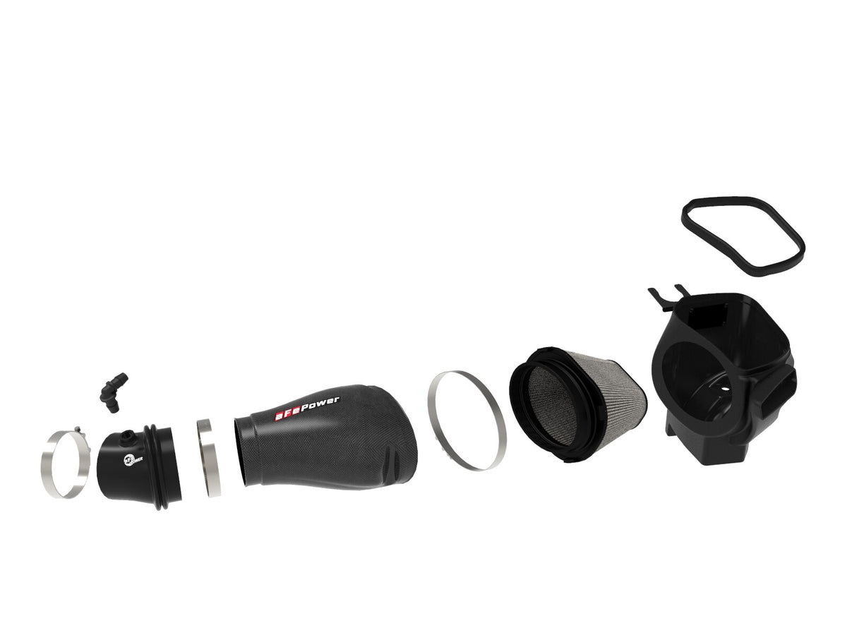 Track Series Carbon Fiber Intake System w/ Pro Dry S Filter Jeep Grand Cherokee Trackhawk (WK2) 19-21/ Dodge Durango Hellcat 21-26 V8-6.2L (sc) aFe Power