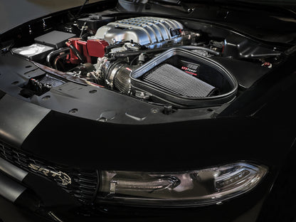 Track Series Carbon Fiber Intake System w/ Pro Dry S Filter Dodge Charger SRT Hellcat Redeye 21-23 V8-6.2L (sc) aFe Power