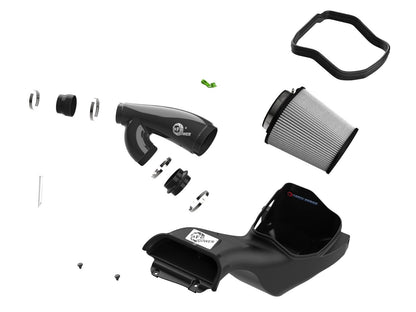 Track Series Carbon Fiber Intake System w/ Pro Dry S Filter Ford F-150 Raptor 21-26 V6-3.5L (tt) aFe Power