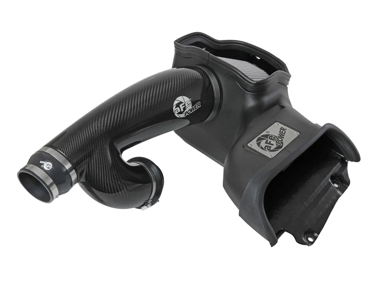 Track Series Carbon Fiber Intake System w/ Pro Dry S Filter Ford F-150 Raptor 21-26 V6-3.5L (tt) aFe Power