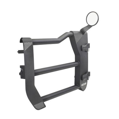 Trailline Tube Door Front Textured Black 2018-2026 Jeep Wrangler JL 2020-2025 Jeep Gladiator Go Rhino