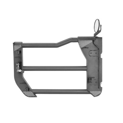 Trailline Tube Door Front Textured Black 2018-2026 Jeep Wrangler JL 2020-2025 Jeep Gladiator Go Rhino