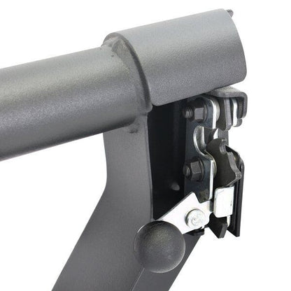 Trailline Tube Door Rear Textured Black 2018-2026 Jeep Wrangler JL 2020-2025 Jeep Gladiator Go Rhino