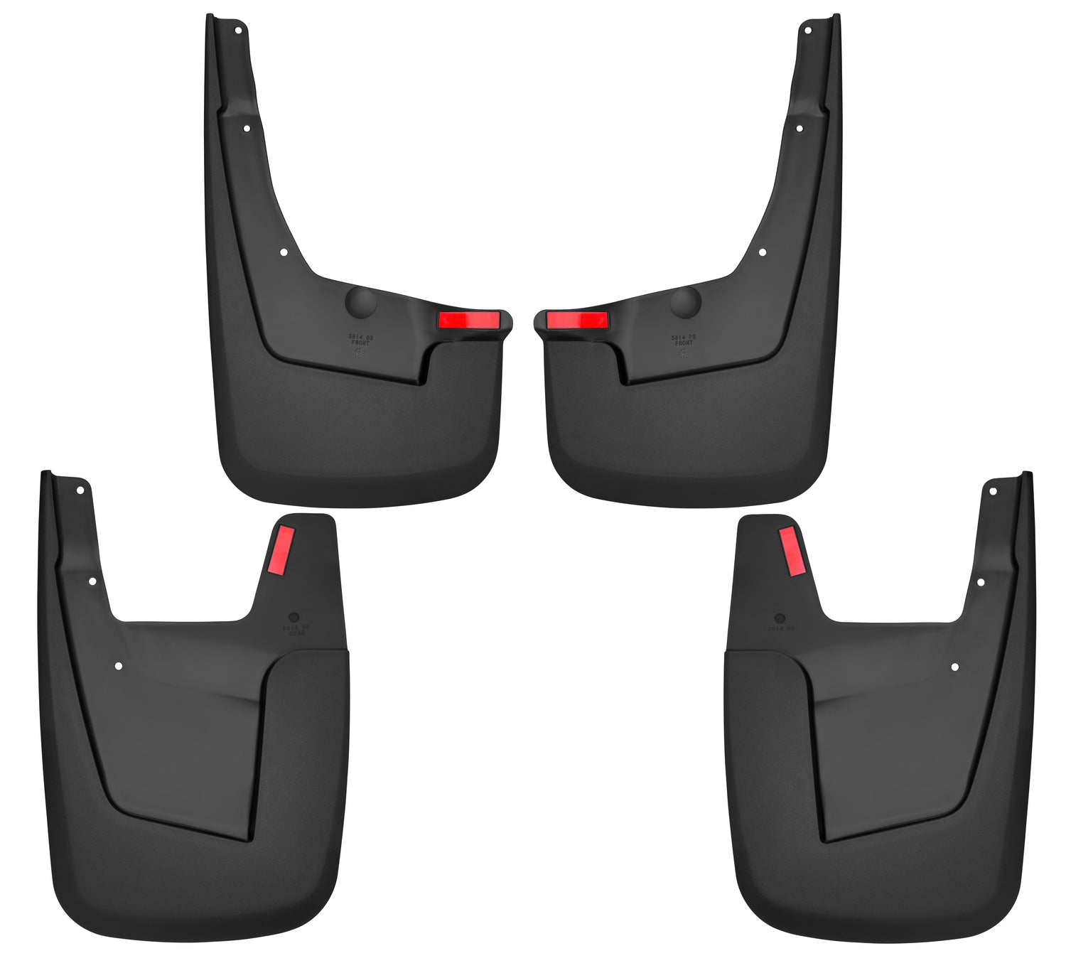 Custom Mud Guards Front and Rear Mud Guard Set For 2019-2025 1500 Husky Liners