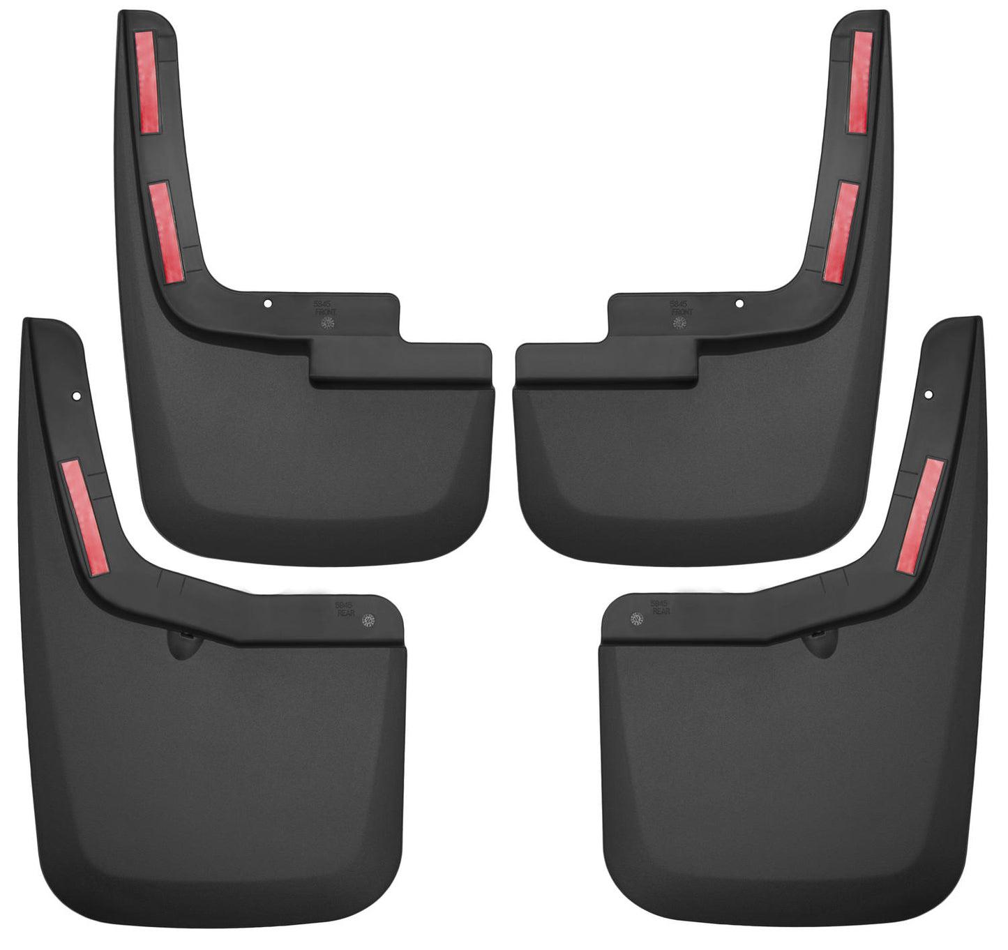 Custom Mud Guards Front and Rear Mud Guard Set For 2015-2020 F-150 Has Ford OEM Fender Flares Husky Liners
