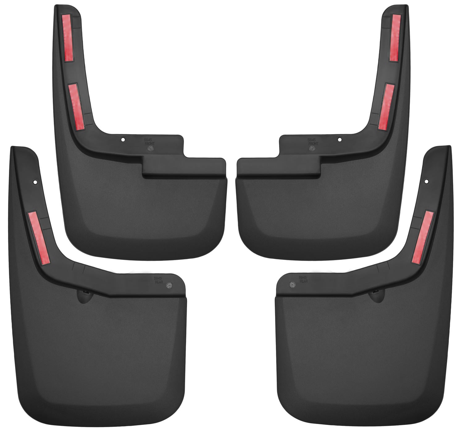 Custom Mud Guards Front and Rear Mud Guard Set For 2015-2020 F-150 Has Ford OEM Fender Flares Husky Liners