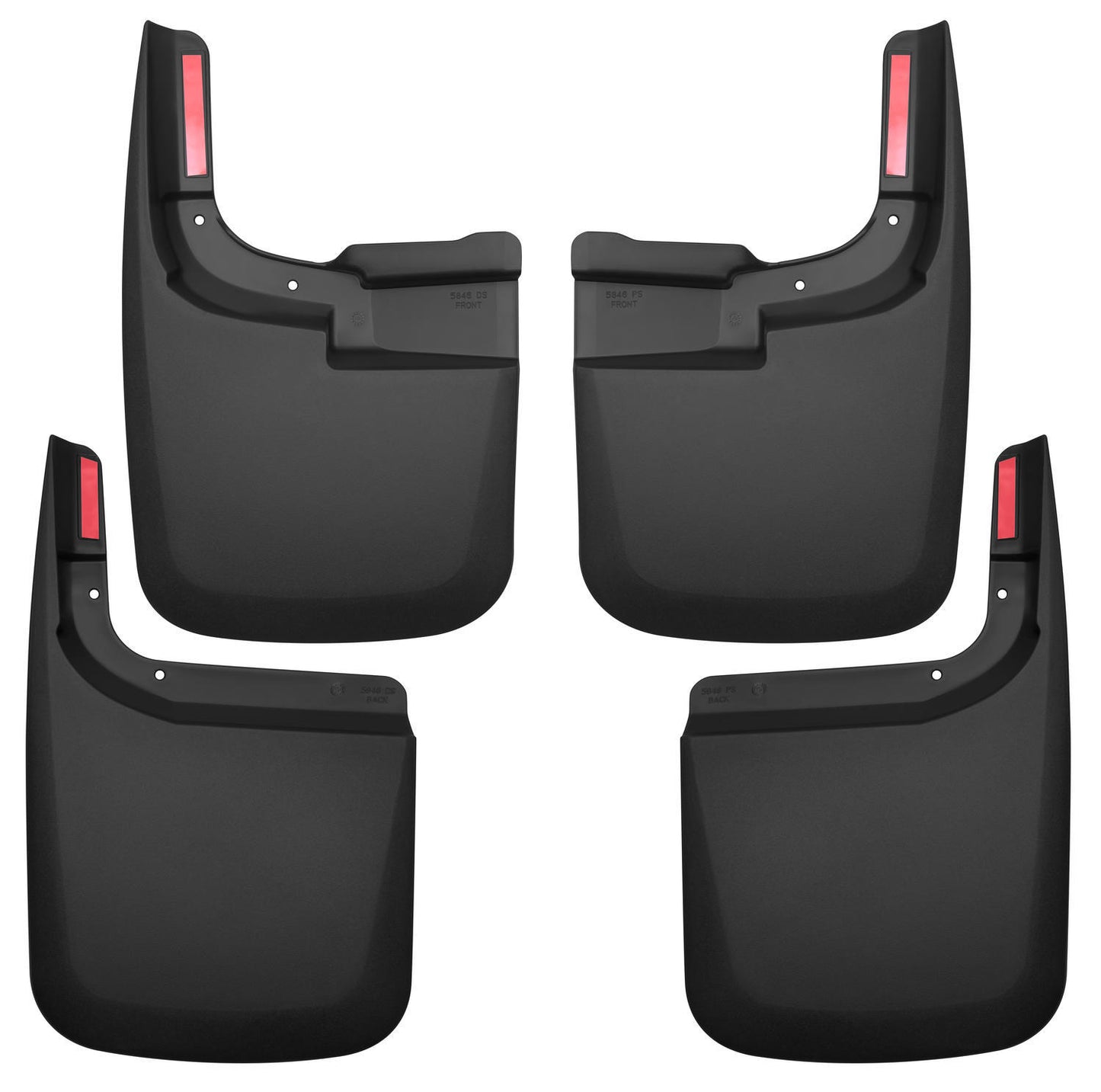 Custom Mud Guards Front and Rear Mud Guard Set For 2017-2024 F-250/F-350 Super Duty Husky Liners