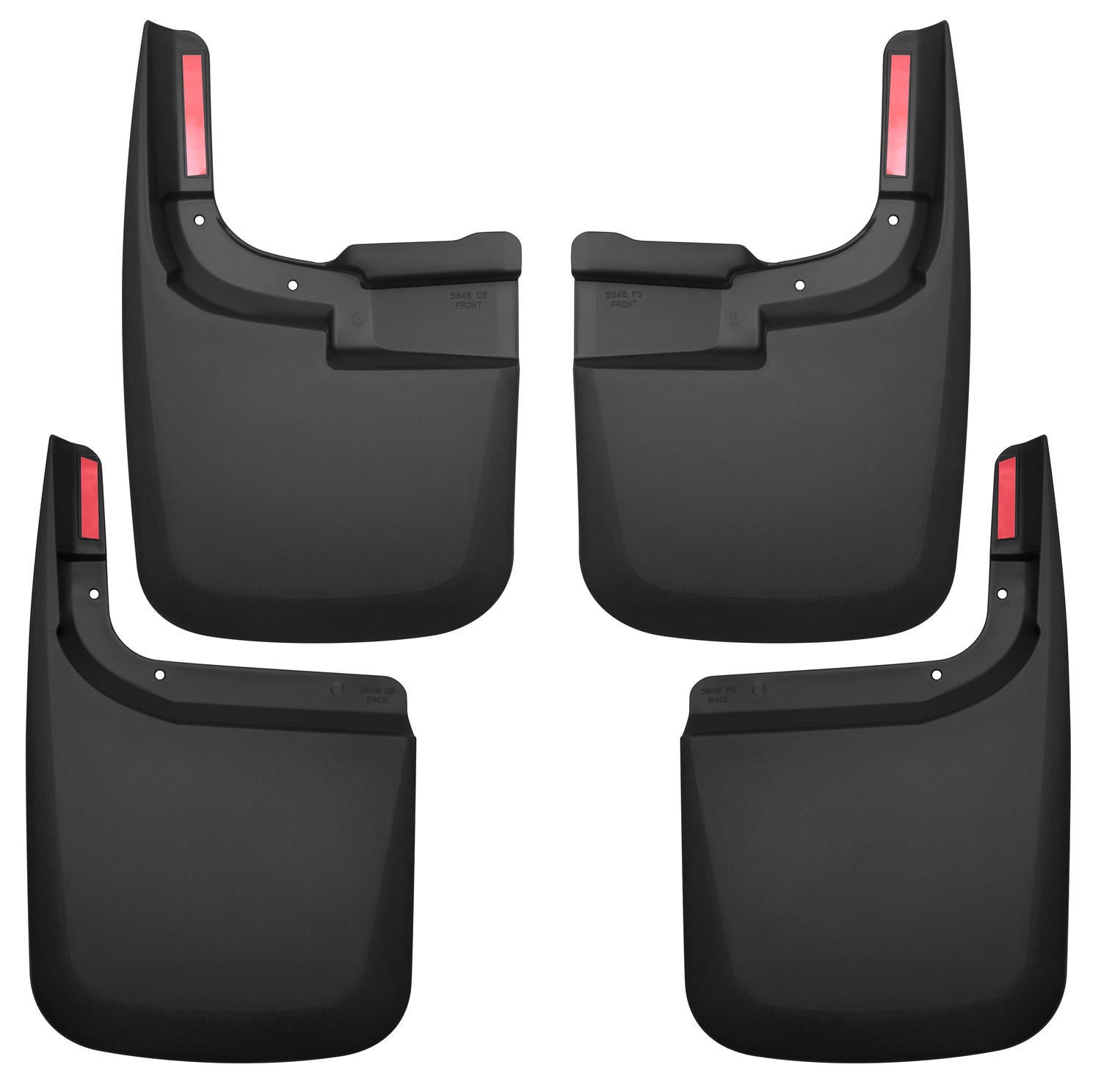 Custom Mud Guards Front and Rear Mud Guard Set For 2017-2024 F-250/F-350 Super Duty Husky Liners