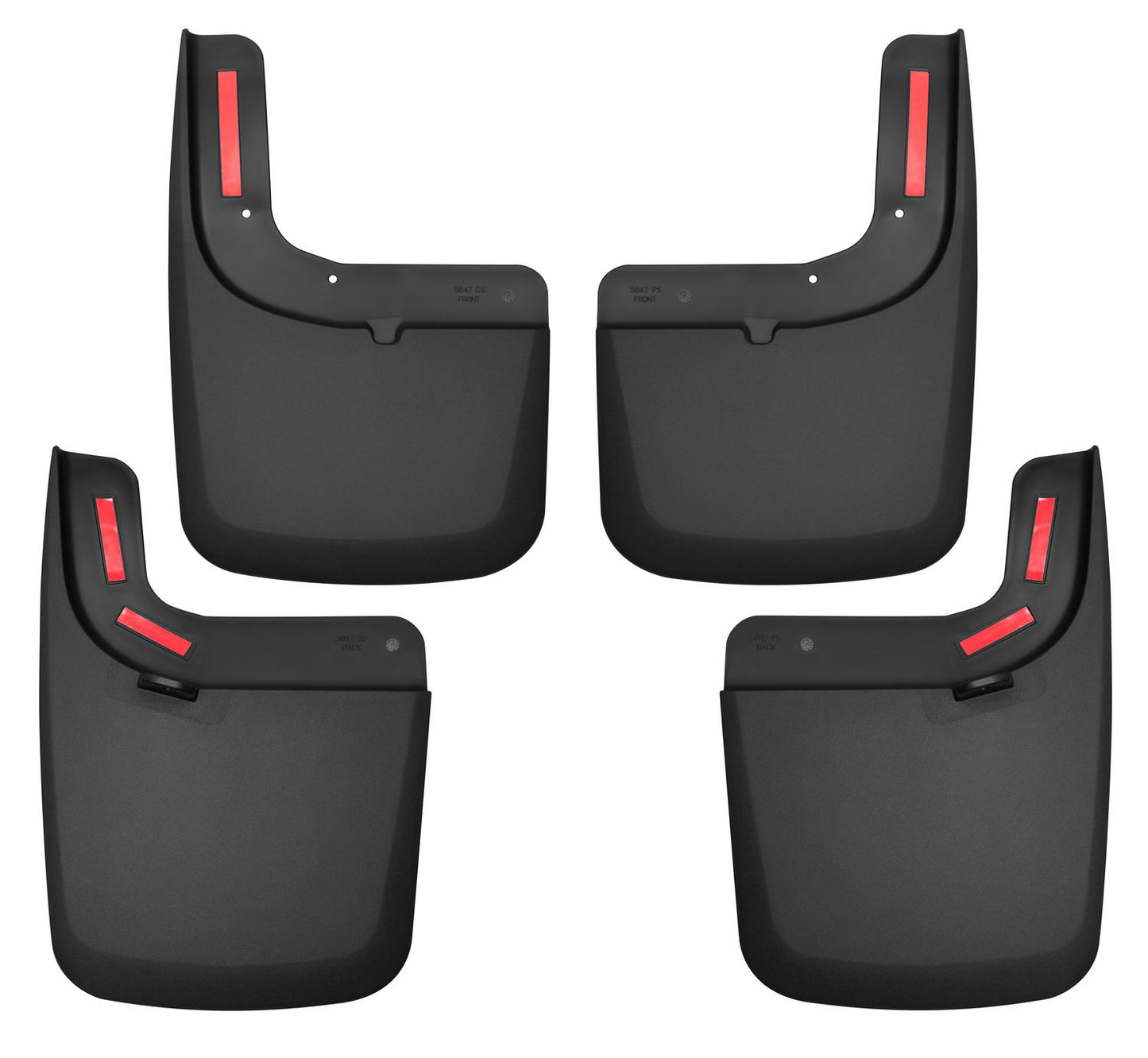 Custom Mud Guards Front and Rear Mud Guard Set For 2017-2022 F-250/F-350 Super Duty Husky Liners