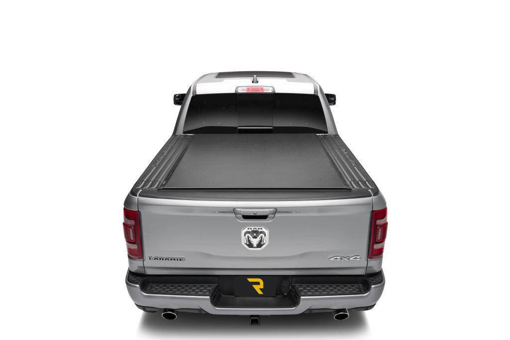 Lo Pro Tonneau Cover Black Black 2019-2027 (New Body Style) Ram 5 Foot 7 Inch Bed with RamBox with or without Multifunction Tailgate Truxedo