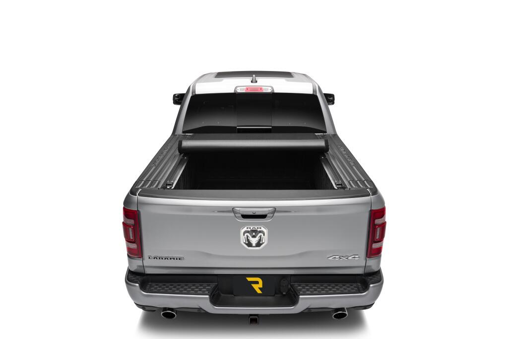 Lo Pro Tonneau Cover Black Black 2019-2027 (New Body Style) Ram 5 Foot 7 Inch Bed with RamBox with or without Multifunction Tailgate Truxedo